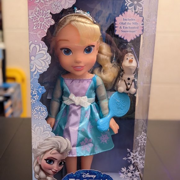 Disney Toys Disney Frozen Princess Toddler Elsa Doll Royal Reflection Eyes With Olaf Figure
